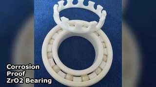 Bantalan Keramik ZrO2 35x72x17mm Tahan Korosi