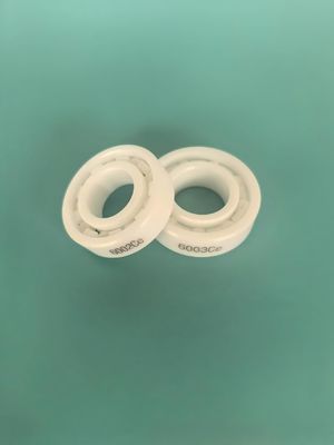 6000 6001 6002 6003ce Zirconium Oxide Bearings Untuk Pompa Katup Pengolahan Cairan Korosif Asam / Alkali